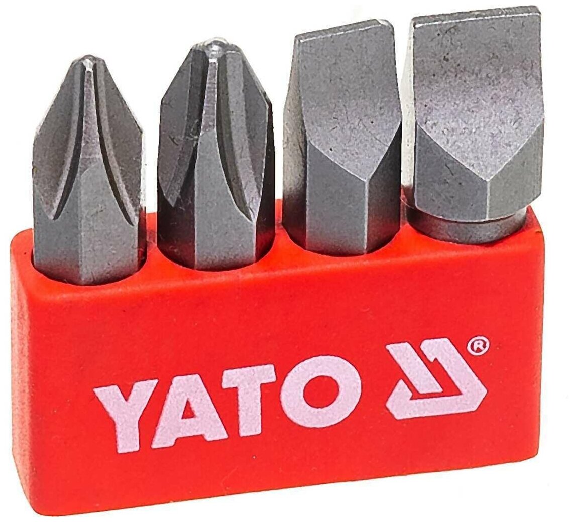 Набор бит Yato 5/16" 4 предмета ударные в пластиковой кассете YT-2812