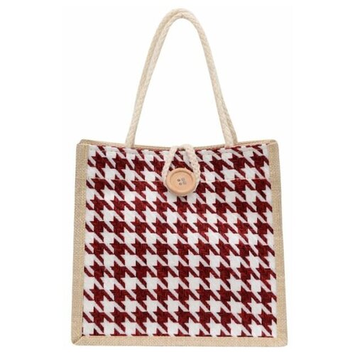 Сумка авоська , красный, бежевый сумка авоська master текстиль синтетический материал красный