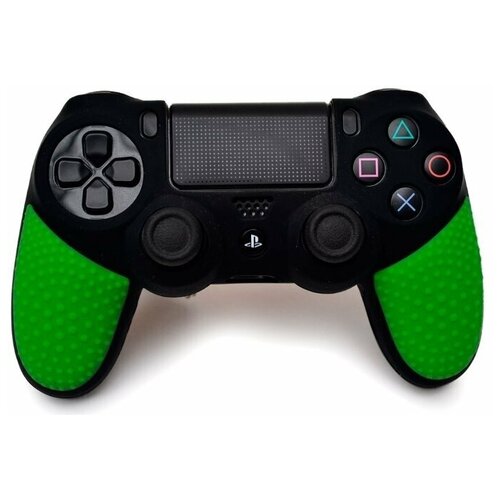 Защитный силиконовый чехол Controller Silicon Case (Non-Slip) для геймпада Sony Dualshock 4 Wireless Controller Черный/Зеленый (PS4) панель контроллера smartest controller moog scf04241