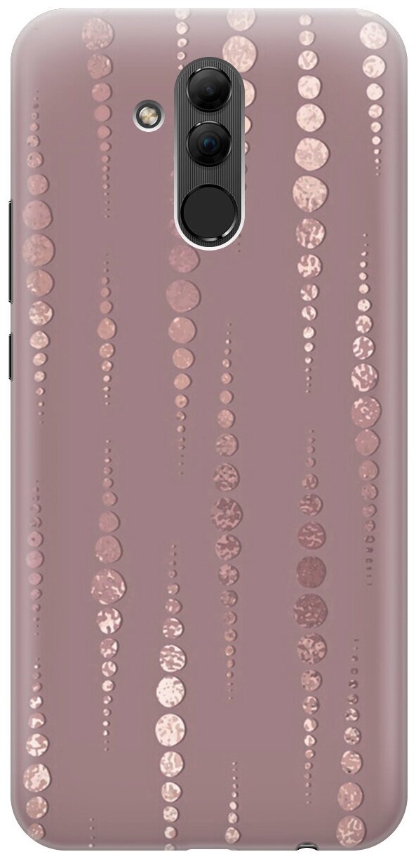 Силиконовый чехол на Huawei Mate 20 Lite / Хуавей Мейт 20 Лайт с принтом "Монеты в розовых песках"