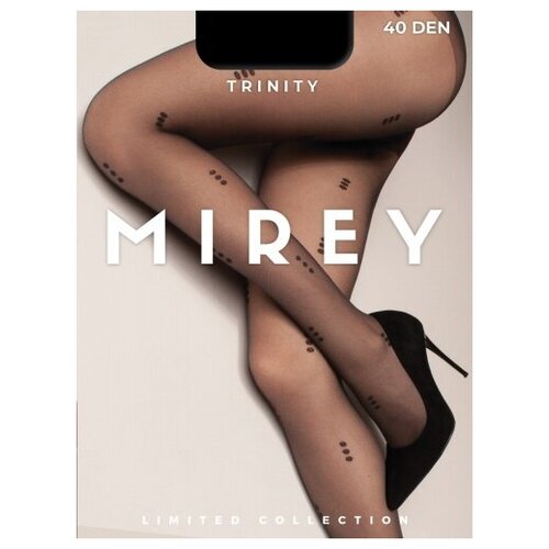 Колготки  Mirey Колготки женские Mirey, 40 den, без шортиков, размер 4, черный