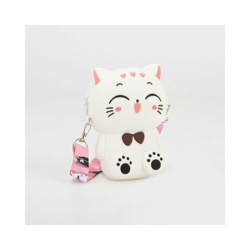 фото Сумка детская, отдел на молнии, регулируемый ремень, цвет белый нет бренда