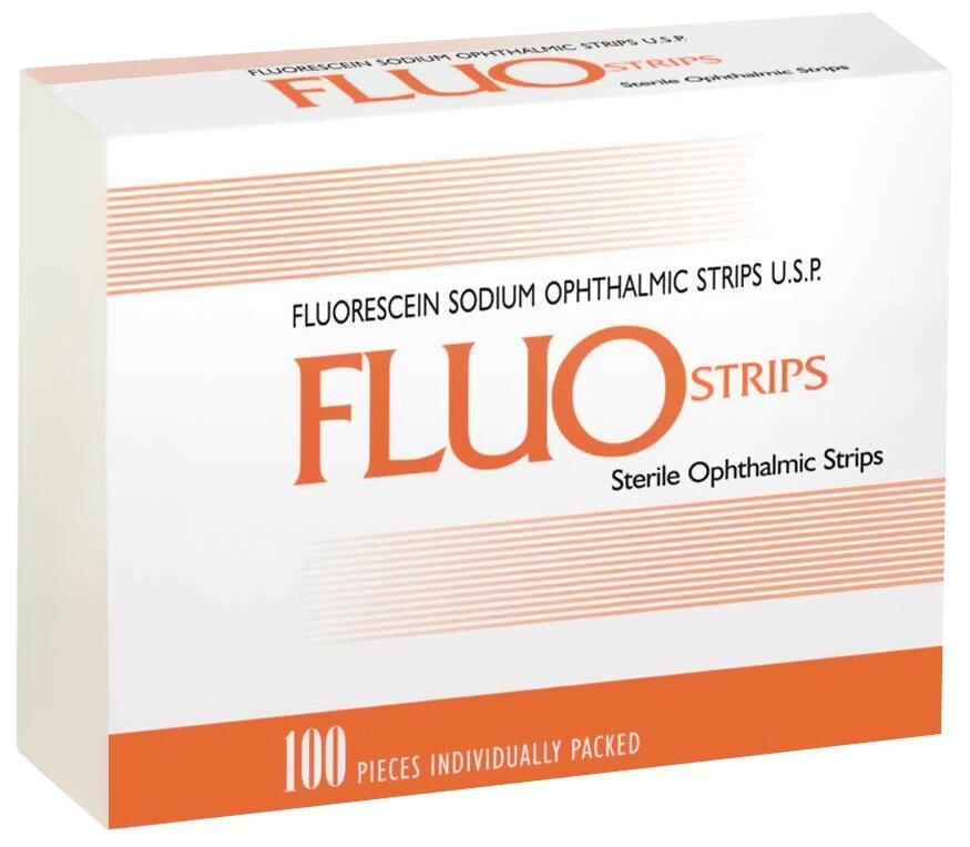 FluoStrips тест-полоски офтальмологические с флюоресцеином 100 шт