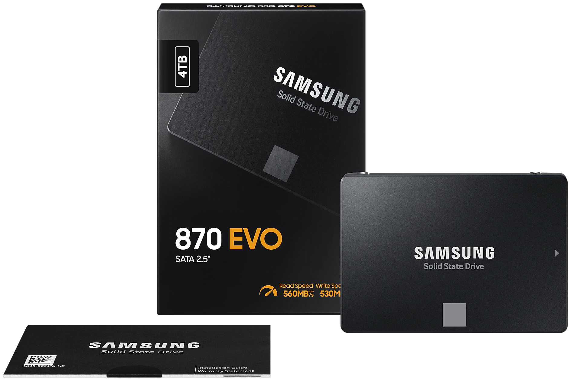 Накопитель SSD 2.5'' Samsung 870 EVO 4TB SATA 6Gb/s V-NAND 3bit MLC 560/530MB/s IOPS 98K/88K MTBF 1.5M - фото №8