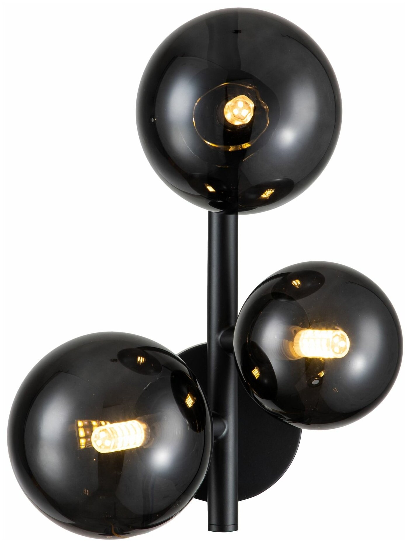 Бра Indigo Molecola 11018/3W Black - фото №1
