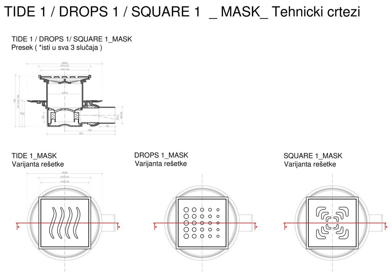 Трап для душа Pestan Confluo Standard Square 1 Mask 13000073 - фотография № 16