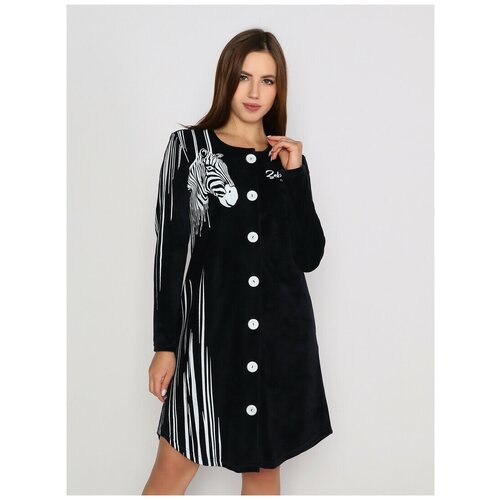 фото Халат style margo, размер 44, синий