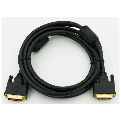 Кабель DVI-D (m) DVI-D (m) 3м феррит. кольца черный кабель atcom dvi d m dvi d m at9148 3м