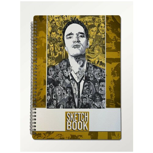Скетчбук А4 крафт 50 листов Блокнот для рисования Квентин Тарантино (фильм, Quentin Tarantino, ) - 2 В