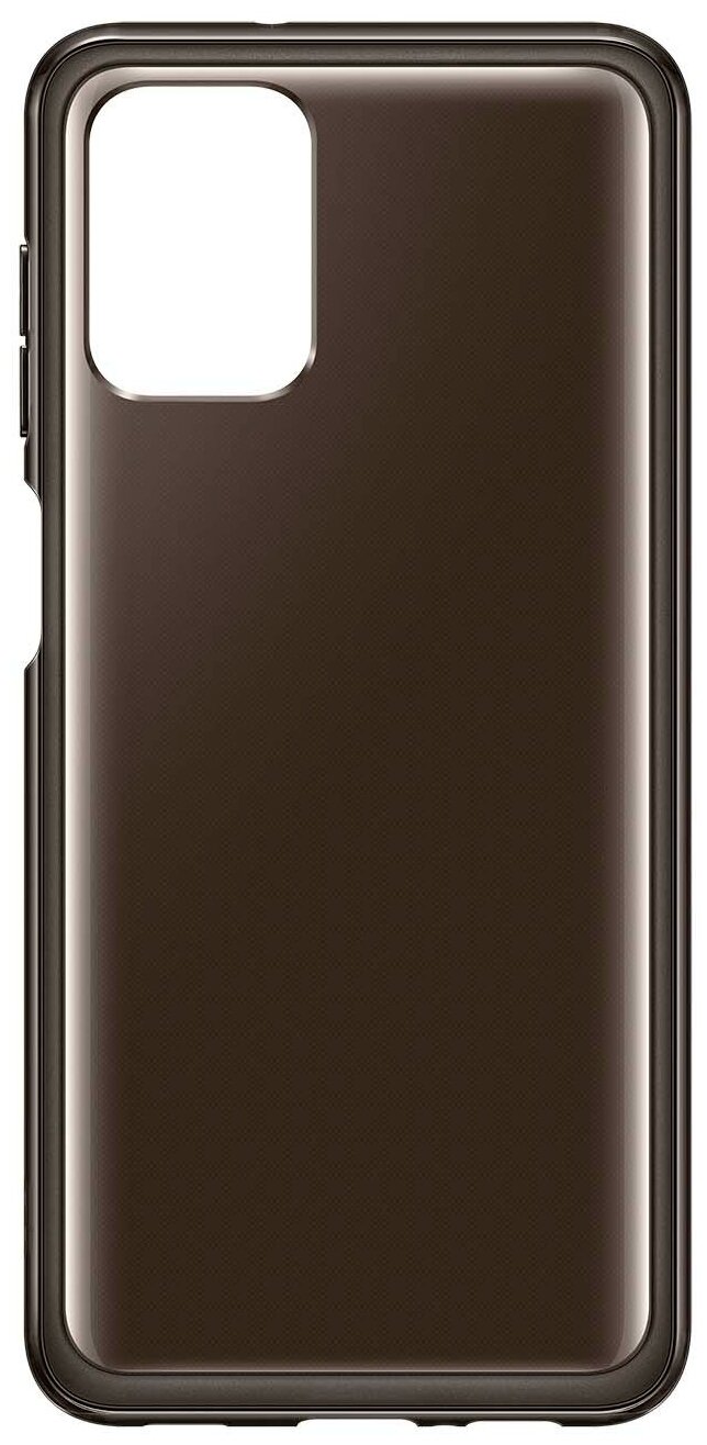 Накладка силикон Soft Clear Cover для Samsung Galaxy A12/M12 Черный (EF-QA125TBEGRU)