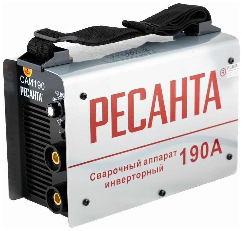 Сварочный аппарат инверторный Ресанта САИ-190 , 190 ампер , комплект кабелей - фотография № 4
