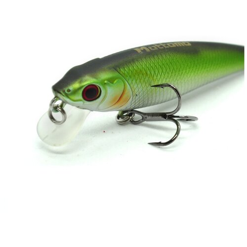 фото Воблер для рыбалки mottomo bang minnow 65sp 6,3g light green минноу суспендер для спиннинга, твичинга. приманка на щуку