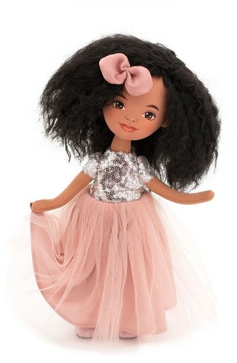 Мягкая кукла «Tina в розовом платье с пайетками», 32 см