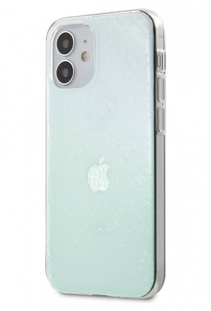 Guess для iPhone 12 mini (5.4) чехол PC/TPU PC/TPU 4G 3D raised Hard Iridescent