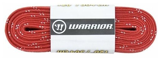 Шнурки для коньков Warrior Laces Wax с восковой пропиткой LAW-RD-096, 244см, красн