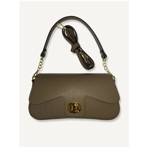 Сумка через плечо женская из натуральной кожи, модная сумка багет с цепочкой, сумка Vezze Италия