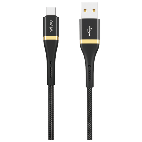 Кабель для зарядки и передачи данных Wiwu USB TO TYPE-C ED-101 (2 м) Black кабель для зарядки и передачи данных wiwu usb to micro ed 102 2 м black