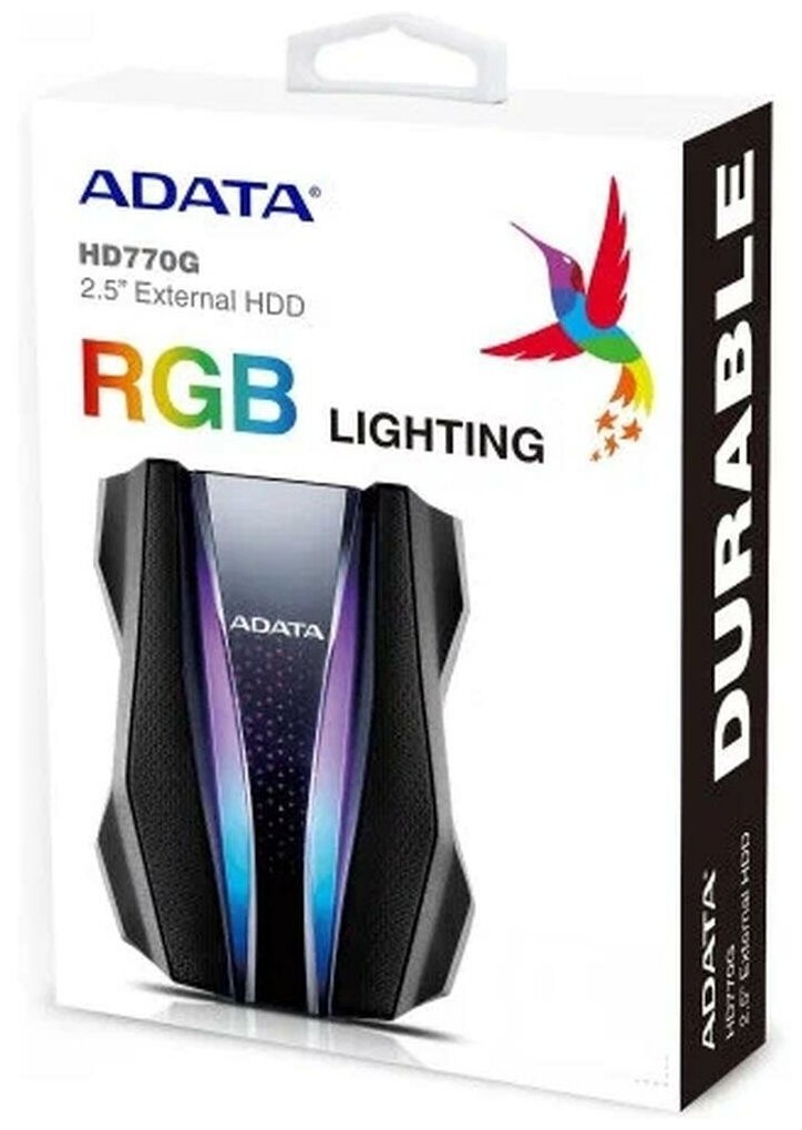 Внешний жесткий диск Adata HD770G, 1 ТБ, USB3.2 Gen1 (AHD770G-1TU32G1-CBK) черный