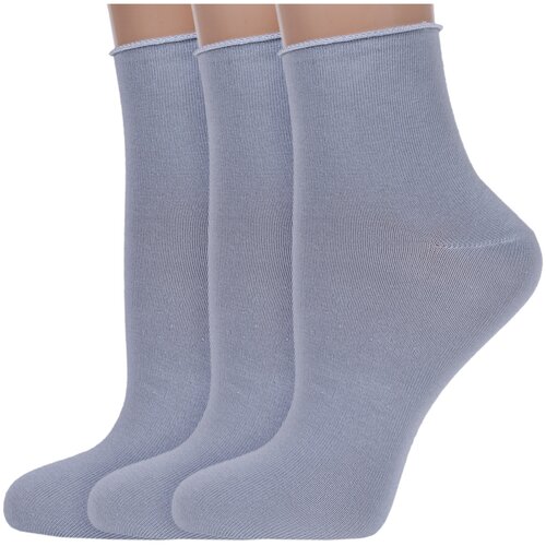 фото Женские носки хох укороченные, размер 23, серый