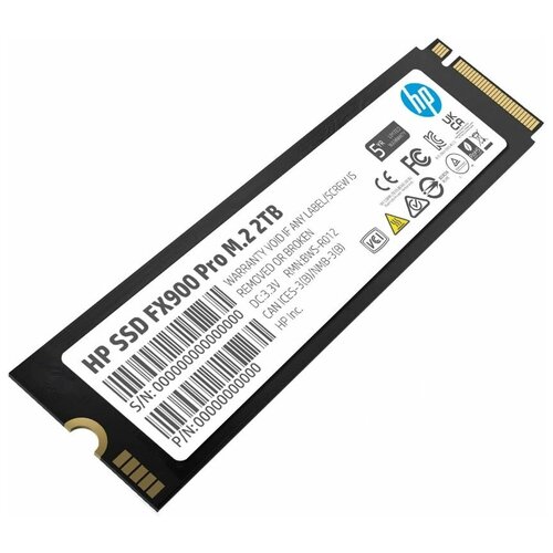 SSD диск M2 HP 20Tb FX900 Pro Series 4A3U1AAABB PCI-E 40 x4 up to 74006700MBs 3D NAND DRAM Cache 1200TBW NVMe 14 22х80mm 1925000₽