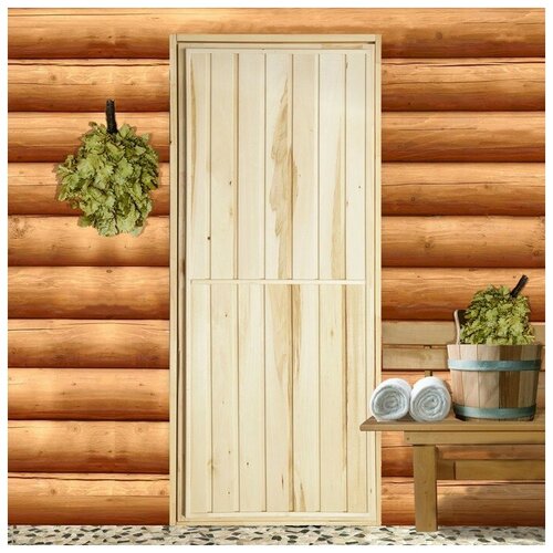 Дверь для бани и сауны Эконом, 170×70см