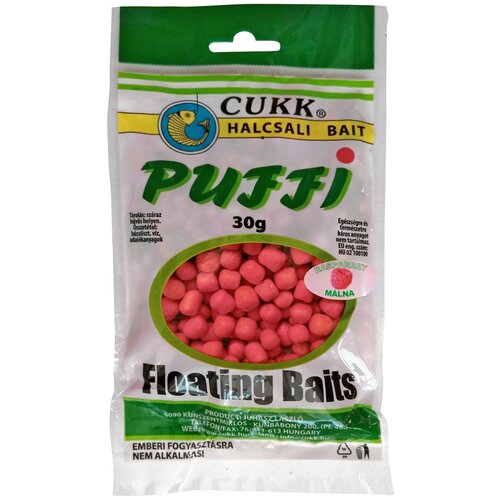 Приманка-насадка легкая Cukk Puffi 30г, размер normal, Raspberry (малина)