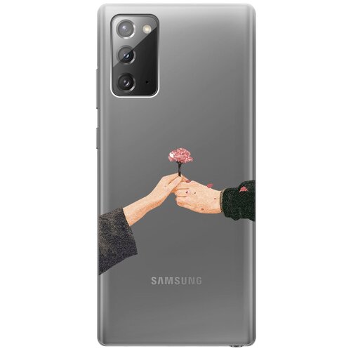 Силиконовый чехол с принтом Hands для Samsung Galaxy Note 20 / Самсунг Ноут 20 силиконовый чехол на samsung galaxy note 20 самсунг ноут 20 с 3d принтом hands прозрачный
