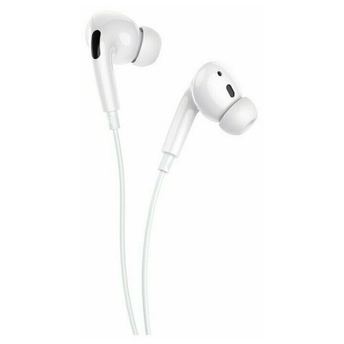 Наушники Hoco M1 Pro проводные вакуумные микрофон Jack 35 12 м белые 39900₽