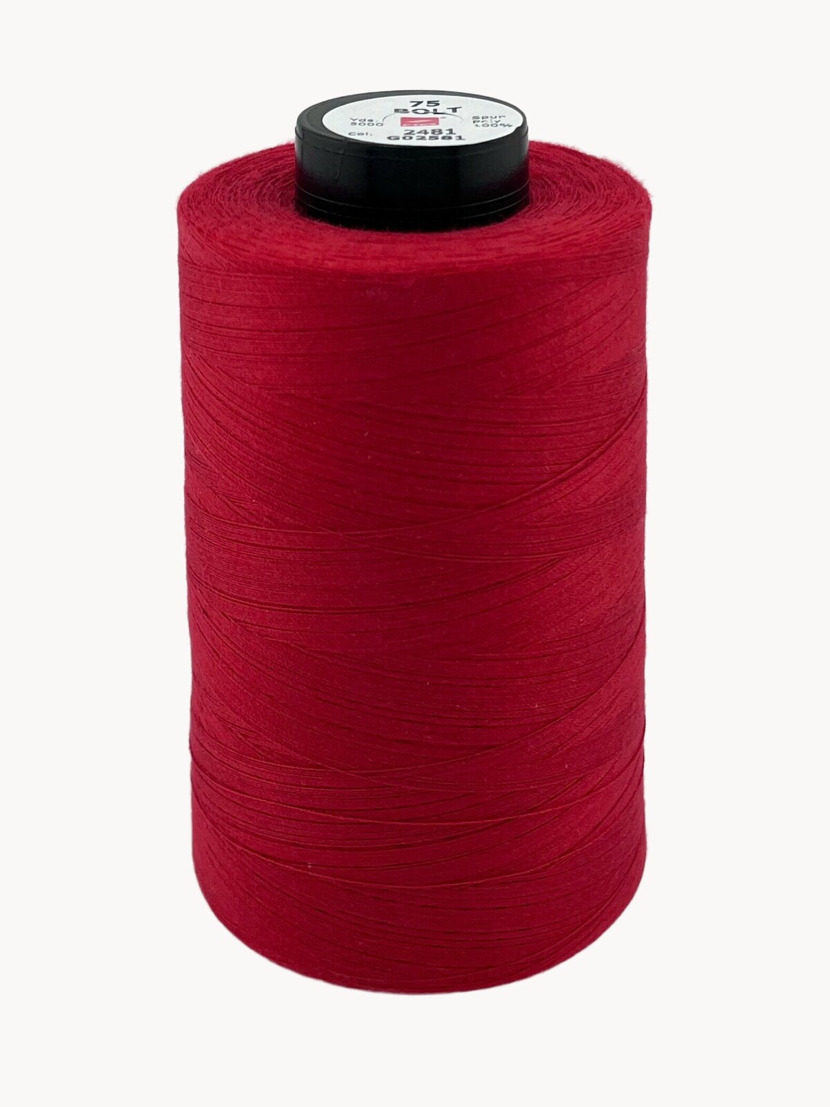 Нитки для шитья 40/3, 5000 ярдов, красные
