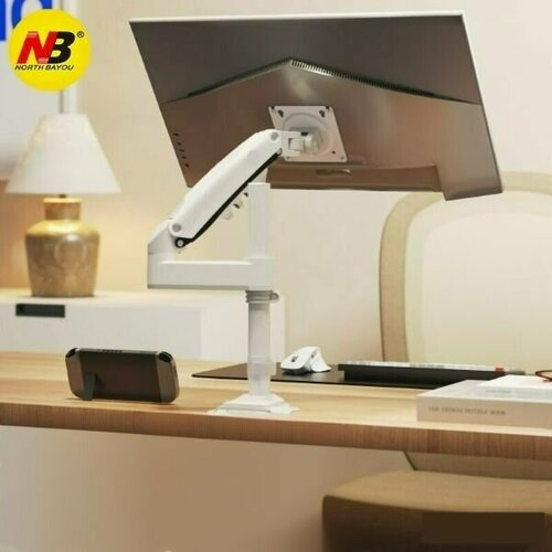 NB NORTH BAYOU H100 Максимальный вес 9 кг Подходит для мониторов 17-30 Белый Подставка для одноэкранного монитора Возможна установка в перевернутом положении 3890₽