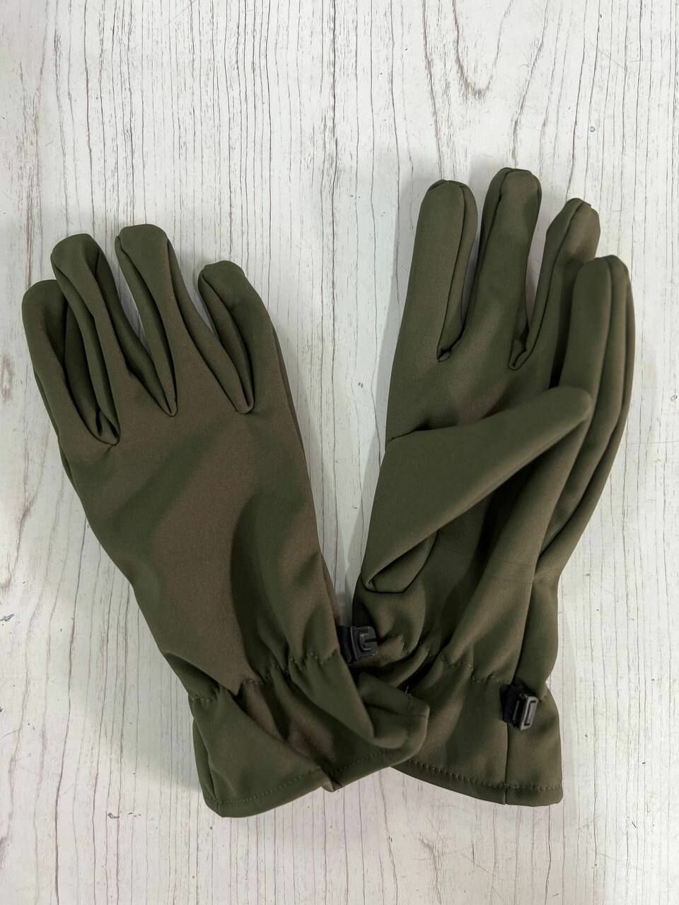 Тактические перчатки SOFTSHELL / олива — фото 1