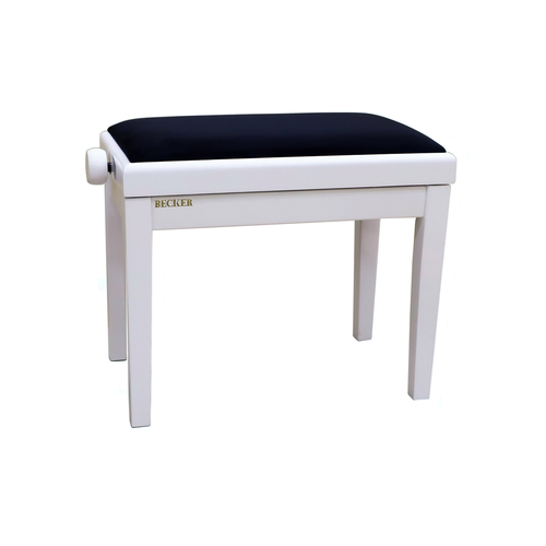 BECKER / Россия Becker PB-3PW/BV белая полированная, сиденье черный вельвет, подъемный механизм регулировки высоты