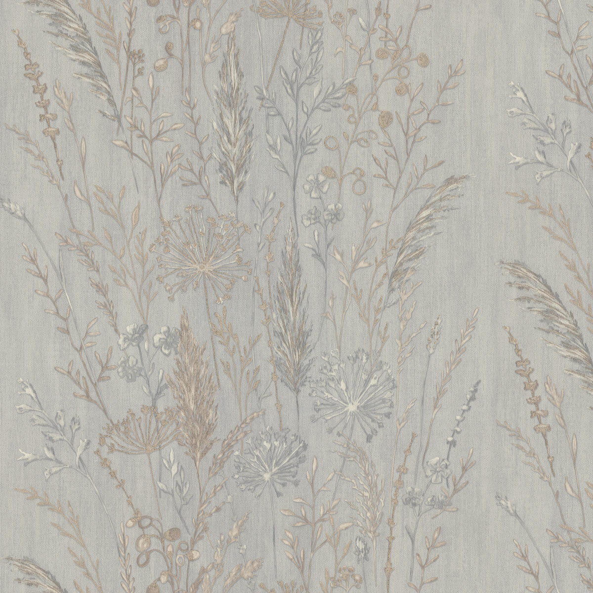 Обои флизелиновые Euro Decor Поле 7272-11 серые 1.06x10м