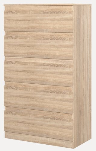 Изображение товара Штерн (STERN) комод Т-8, 78.2 х 136.5 х 43,3 см, ЛДСП, 5 ящиков, Дуб Сонома