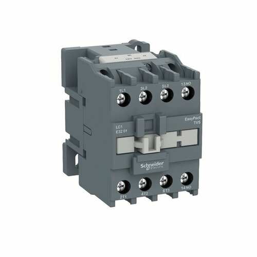 фото Контактор 3p 1но 32а 400в ac3 220в 50гц (lc1e3210m5n) easypact tvs tesys e schneider electric lc1e3210m5