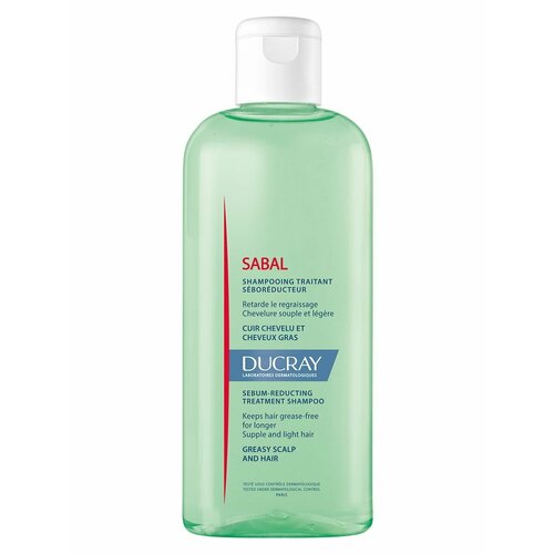 DUCRAY SABAL Шампунь себорегулирующий для жирных волос, 200 мл