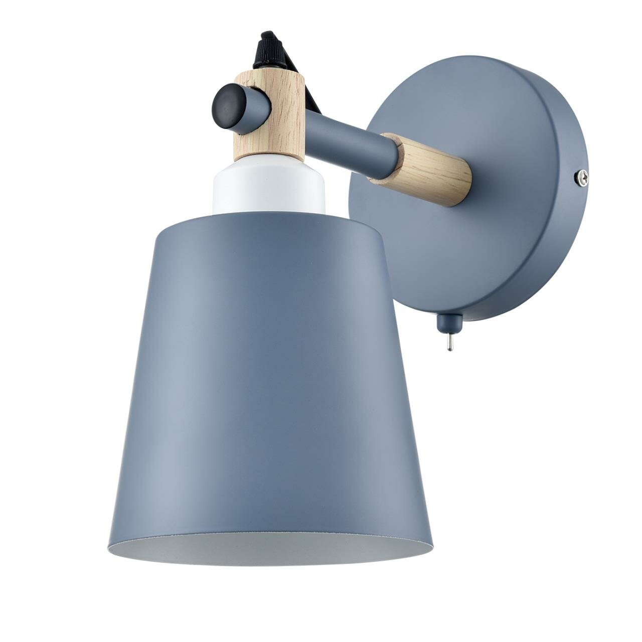 8098/1W MODERNI LN25 271 синий/синий металл дерево/металл Бра Е27 1*60W 220V ROSALINA Lumion