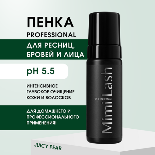 Очищающая пенка для снятия макияжа с ресниц, бровей и лица MimiLash