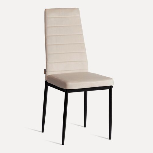 Изображение товара Комплект стульев для кухни с мягким сиденьем TetChair, 2 шт, флок, молочные