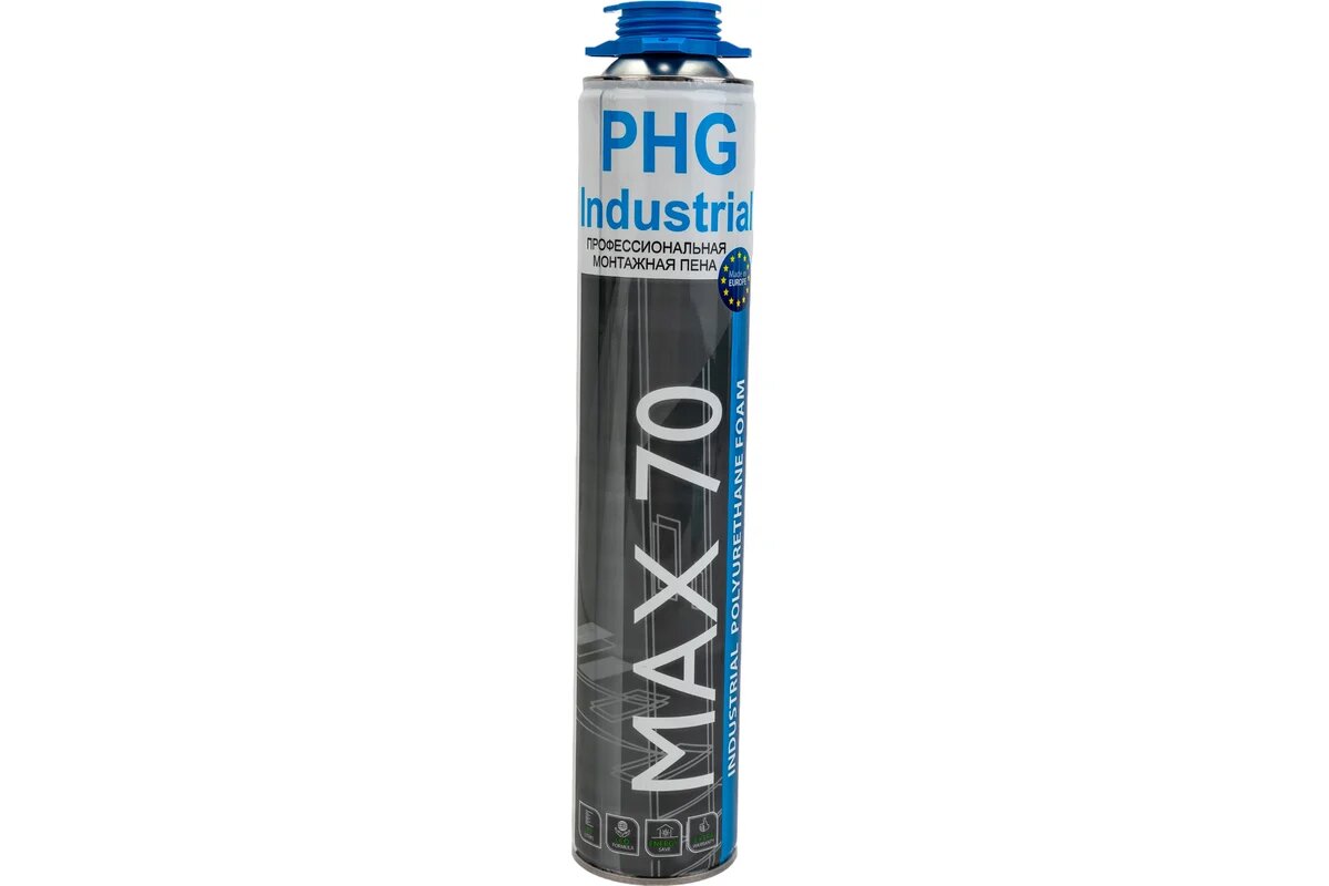 Профессиональная монтажная пена под пистолет PHG Industrial MAX 70 970 ml 612284