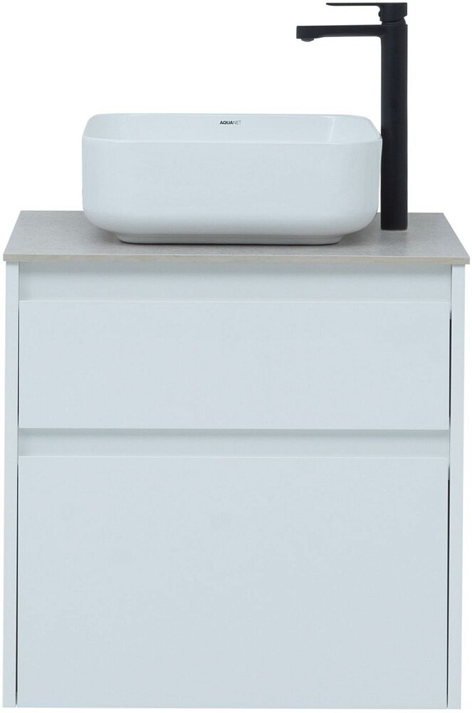 Тумба под раковину Aquanet Nova Lite 60 см 242575 с 2 ящиками, белый - фото №9