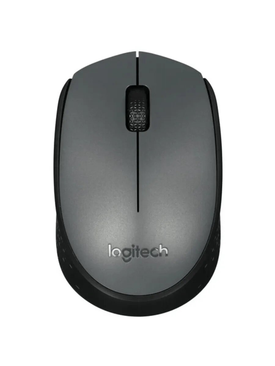 Мышь беспроводная Logitech M170, оптическая, 1000dpi, Черно-Серый