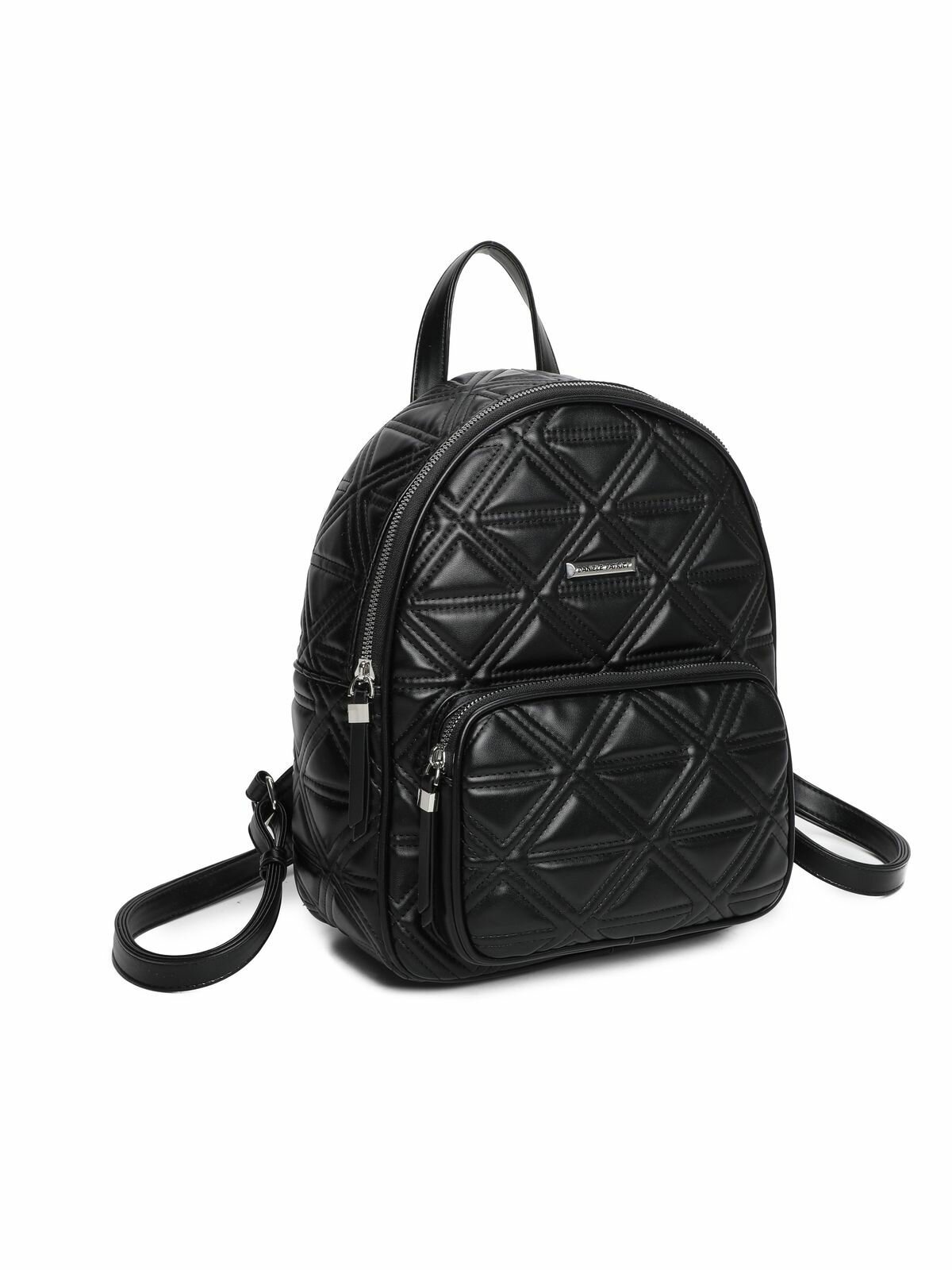 Сумка-рюкзак Daniele Patrici, фактура матовая, черный