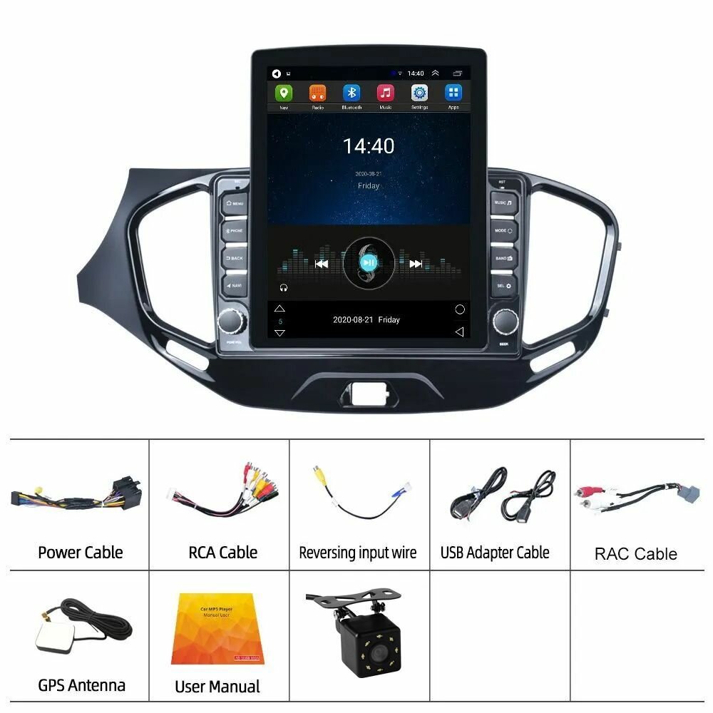 9.7 дюймов Android 13 с кнопкой Магнитола For Lada Vesta 2/32 Гб ядерный процессор, IPS экран, FM/RDS модем, Carplay/Android auto — фото 1