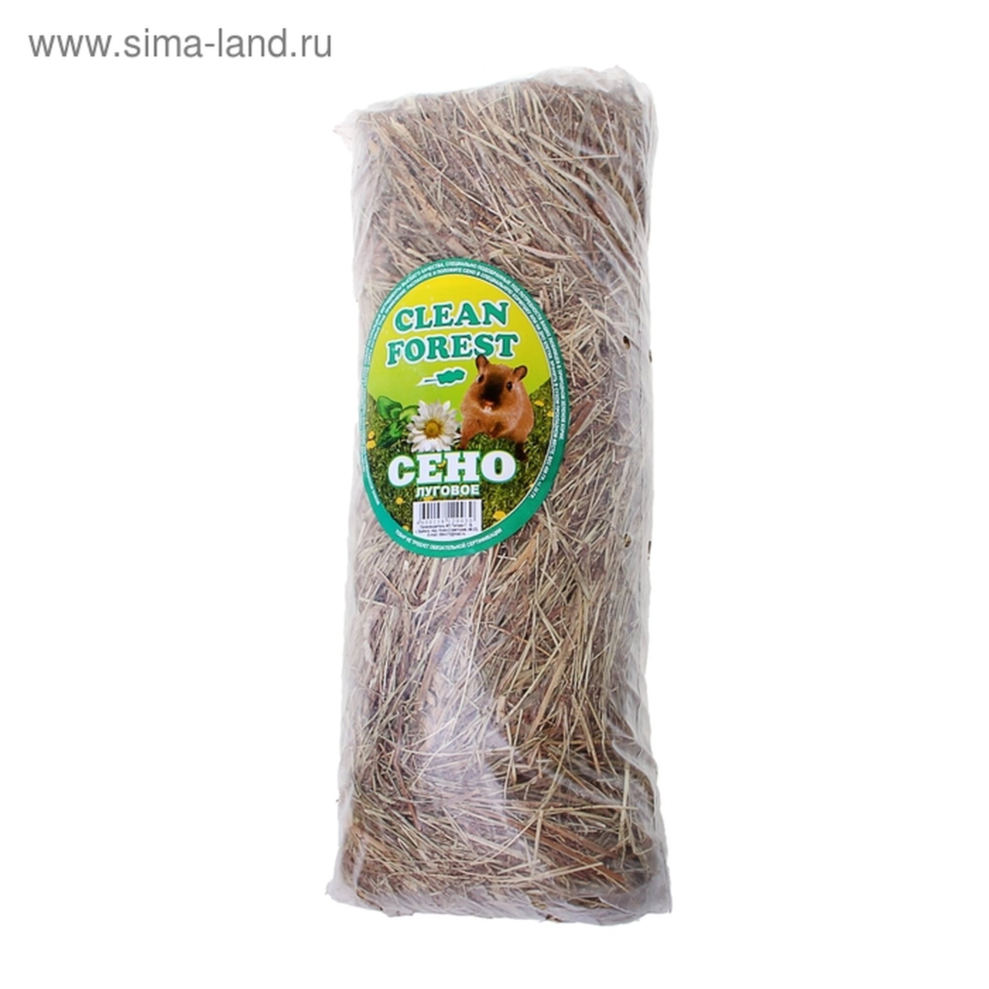 Сено Clean Forest Seven Seeds для грызунов древесное луговые травы 400г