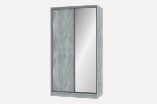 Изображение товара Шкаф-купе Hoff Home, 123,2х229,5х59,5 см, для одежды, ЛДСП/зеркало, цвет светлый ательер