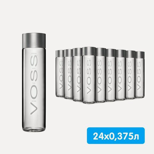 Изображение товара Минеральная вода "Voss" 0,375л *24шт, негазированная, стекло