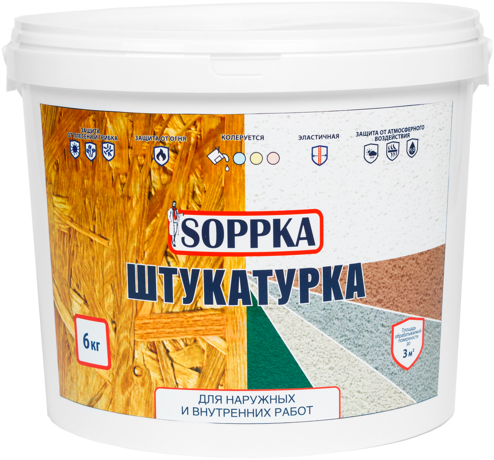 Декоративное покрытие Soppka Штукатурка Dekorator