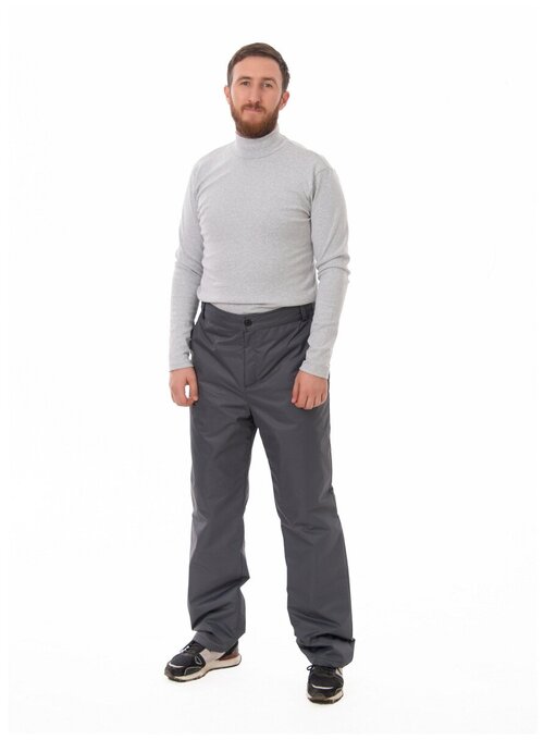 Беговые брюки MowGear, карманы, мембрана, утепленные, водонепроницаемые, размер 56-58/194-200, синий
