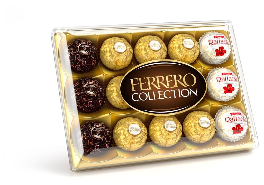 Набор конфет Ferrero Collection: Raffaello, Ferrero Rocher, Ferrero Rondnoir, 172,2г - фотография № 2